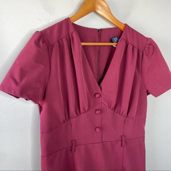 COLLECTIF VINTAGE Pencil Wiggle Dress Size 2XL US 14 Retro Pinup Rockabilly Twee - Picture 2 of 9